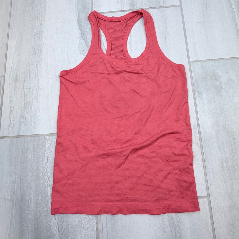 Lululemon Swiftly Tech Coral Pink Racerback Running Tank Size 4